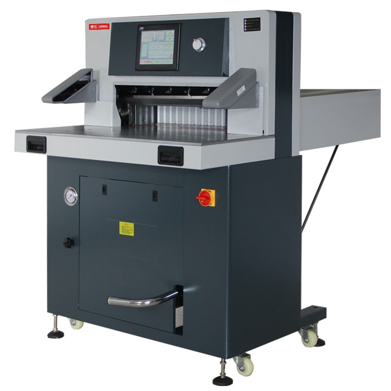 震旦AURORA 100mm双液压系统切纸机A3幅面大台面10英寸触屏 标书文件裁纸机书籍档案修边切纸刀 AC6810S  灰色  