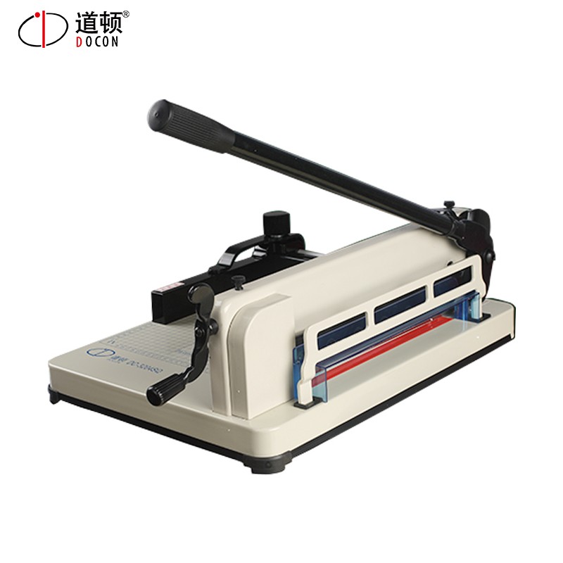 道顿（DOCON）DC-3206SQ A3幅面 手动重型厚层桌面式手动切纸机 裁纸机 标书 文件 书本书籍切纸刀  白色  