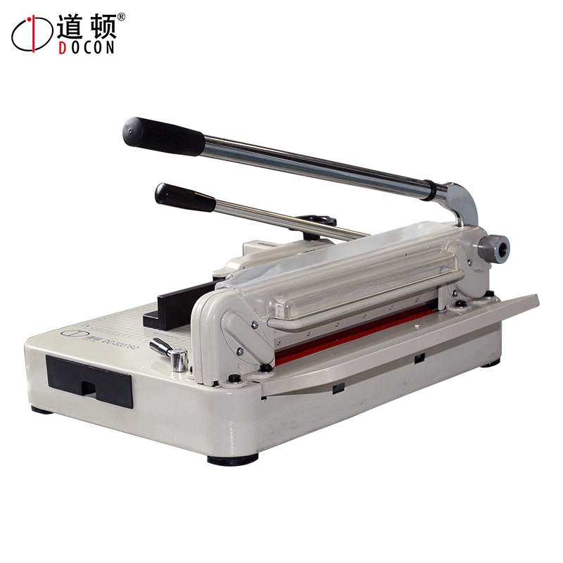 道顿（DOCON）DC-3207SQ A4幅面 手动重型厚层桌面式手动切纸机 裁纸机 标书 文件 书本书籍切纸刀  白色  