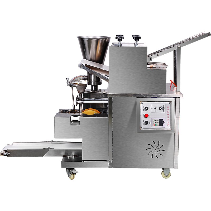 脉巴赫 仿手工饺子机商用 MBH-SJ130  学校食堂早餐店包饺子机器 全自动小型水饺锅贴机  不锈钢色  