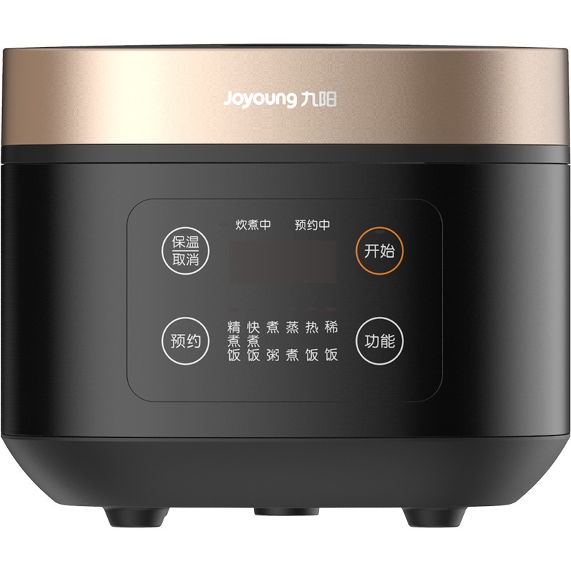 九阳（Joyoung） 家用厨房电饭煲蒸煮焖热铜匠厚釜智能操控24H预约4L大容量860W功率 F40FZ-F531-B (单位:台) 黑色