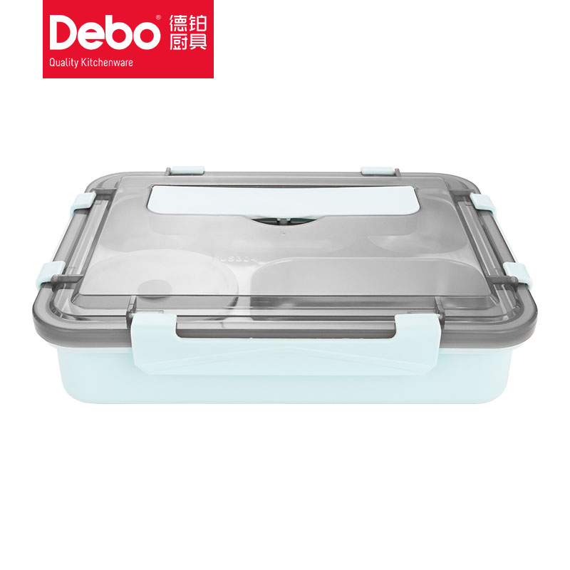 德铂（Debo） 迪亚斯饭盒五格 DEP-737（单位：套） 天蓝色