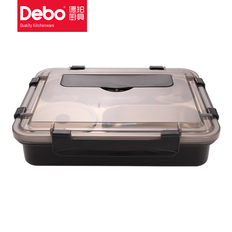 德铂（Debo） 迪亚斯饭盒五格 DEP-737（单位：套） 黑色