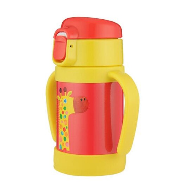 虎牌TIGER婴幼儿童保温杯吸管杯280ml   MCK-A28C（单位：个） 长颈鹿红黄色