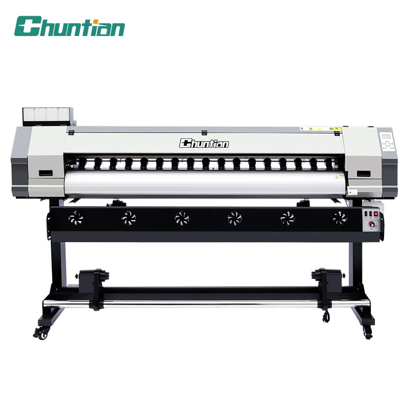 TCHUNTIAN春天SP-1900高精度压电写真机1.9广告喷绘户内写真机UV卷材机户外室内写真机*单头七代  白色  