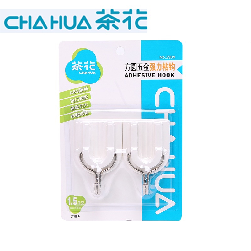 茶花方圆五金强力粘勾（1X2）.2909  随机  