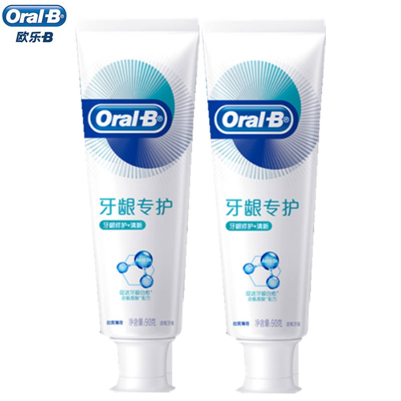 欧乐-B（Oral-B）牙龈专护牙膏（牙龈修护+清新）140g混色（单位： 支）  白色  