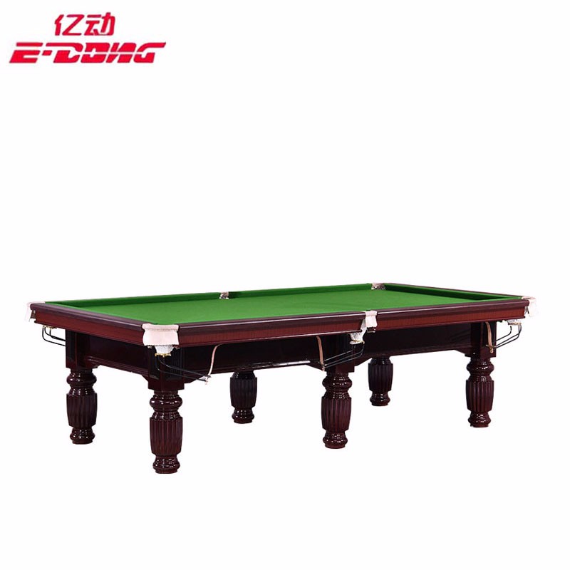 台球桌标准型大理石美式室内二合一商用中式黑八成人九球比赛 红木色豪配木库（包安装    