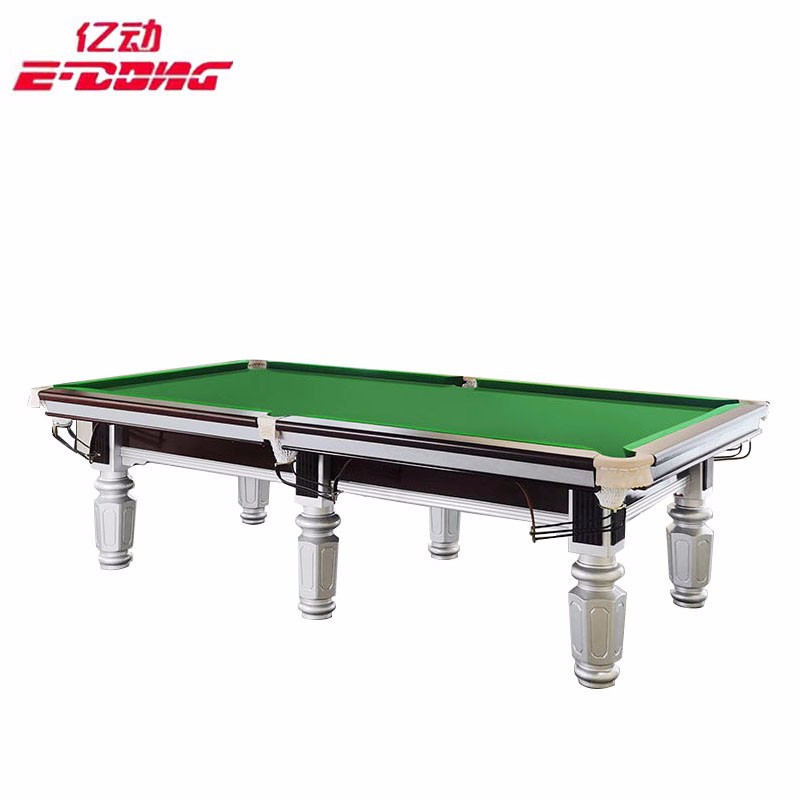 台球桌标准型大理石美式室内二合一商用中式黑八成人九球比赛 银腿鼎配木库（包安装）    