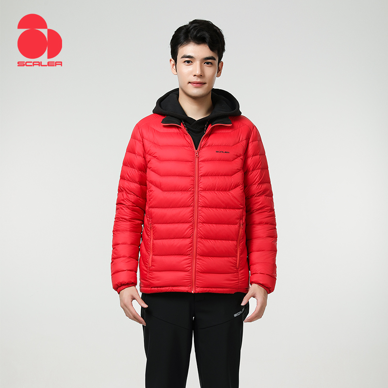 思凯乐轻薄男羽绒服f6112709 红色 XXXL