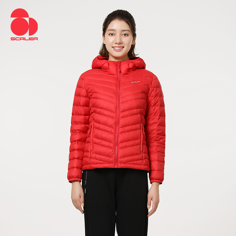 思凯乐女士轻薄羽绒服f6102709 红色 S