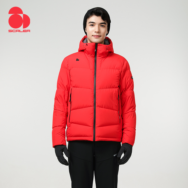 思凯乐男士中厚羽绒服f6112288 火焰红 M