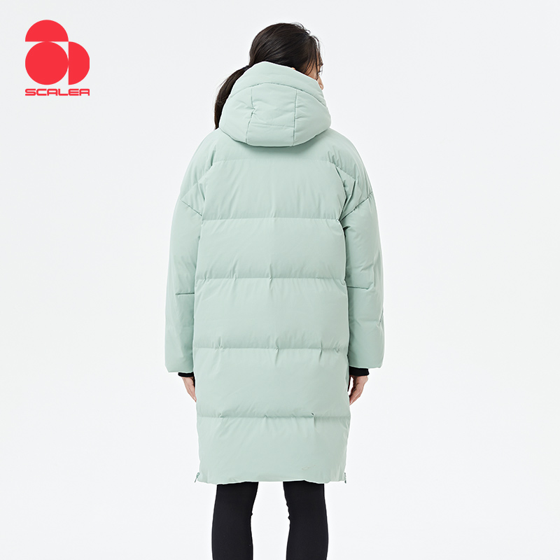 思凯乐女士中长羽绒服f6102717  抹茶绿  M
