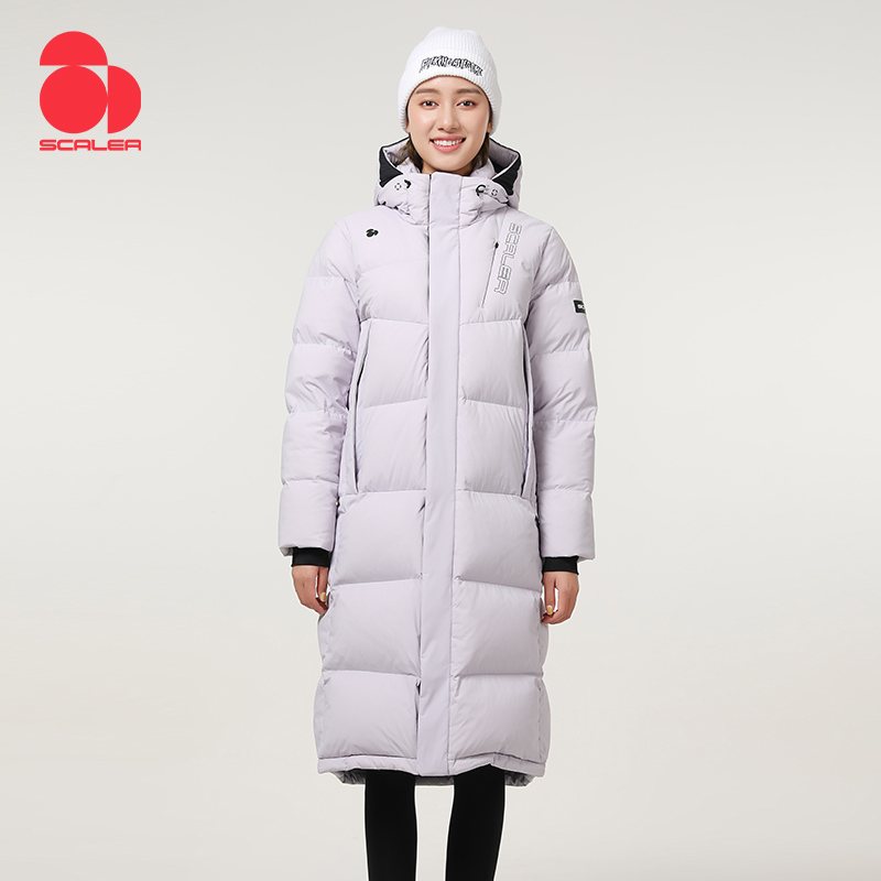 思凯乐女士长款鹅绒服f6102251 香芋紫 M