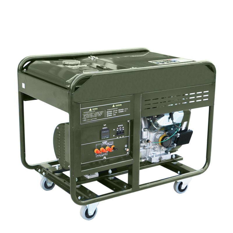 东明 DONMIN单三相两用15千瓦便携式双缸汽油发电机组DMDS18000CXD-BD  绿色  