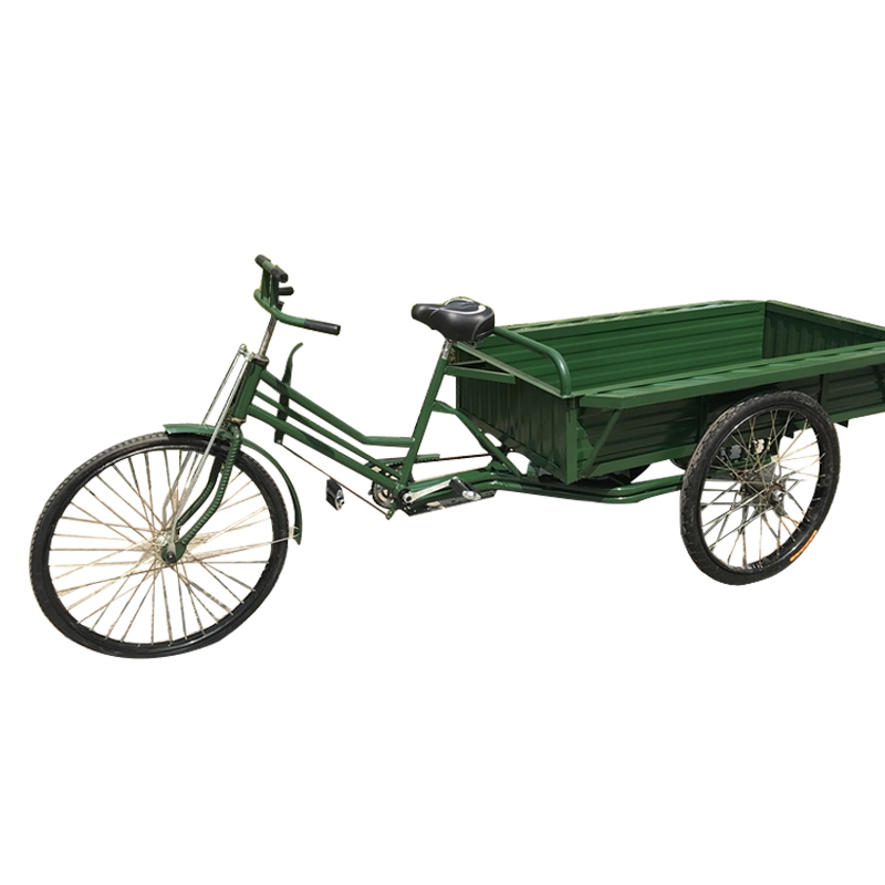 九恒 2米厢长 标准轮 人力脚蹬单刹三轮车 货运脚踏车（单位：台）  绿色  