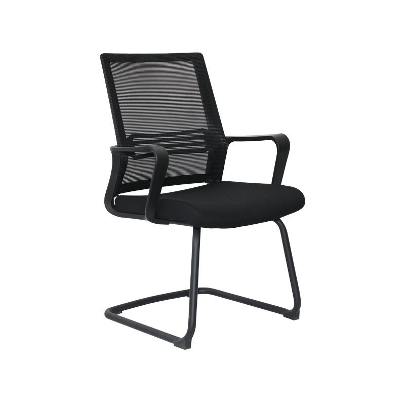 企诺 弓形椅带扶手椅办公椅员工椅 BGY-07  黑色  