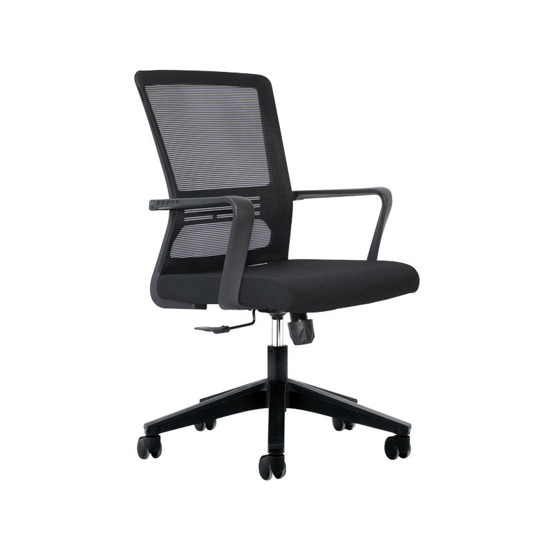 企诺 电脑椅职员办公椅靠背椅升降转椅 BGY-10  黑色  