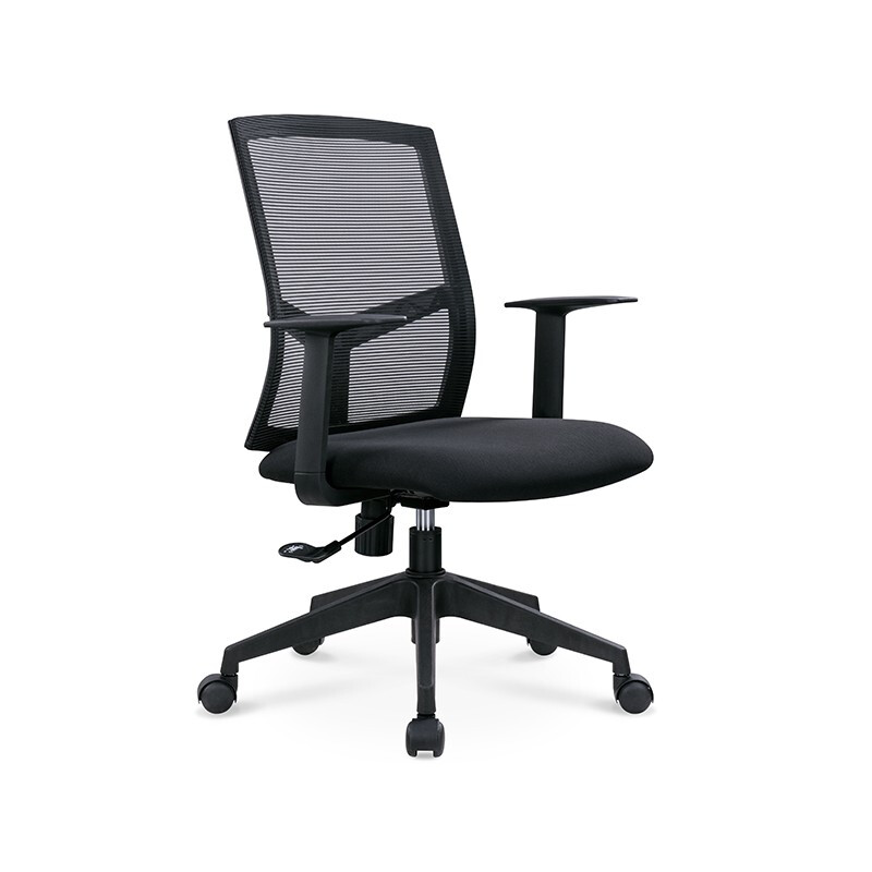 企诺 职员椅办公员工电脑椅会议靠背椅可躺座椅转椅 BGY-22  黑色  