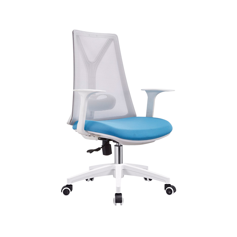 企诺 职员椅办公椅转椅带扶手椅子 BGY-51  灰蓝色  