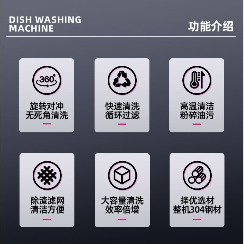 脉巴赫 洗碗机商用 通道式单缸单喷淋自动化酒店企业部队食堂刷碗机 MBH-JD-L220  白色  