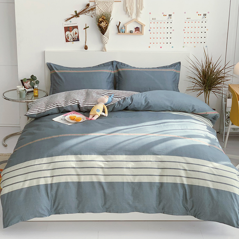 多奇曼温馨生活四件套被套200*230cm 床单230*250cm枕套48*74cm*2 PH-T1812  绅士  