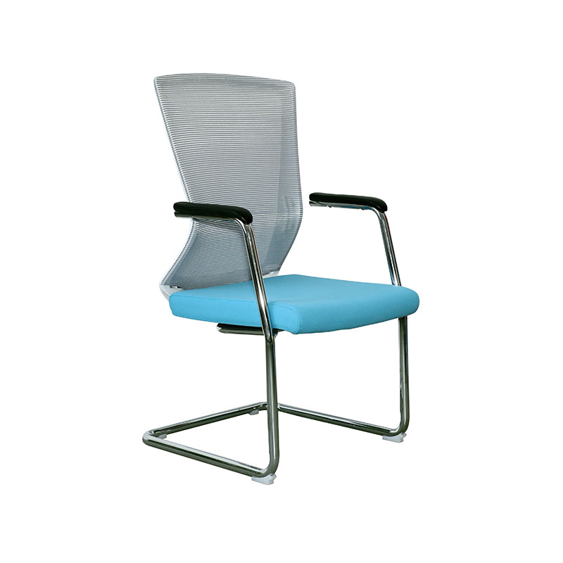 企诺 弓形椅电脑椅网椅靠背椅 BGY-62  灰蓝色  