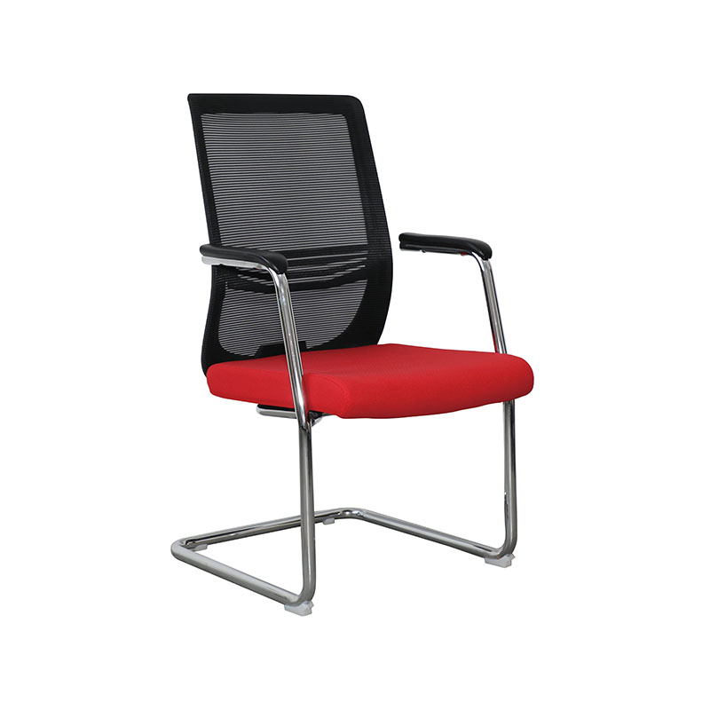 企诺 弓形椅靠背椅职员椅 BGY-63  黑红色  