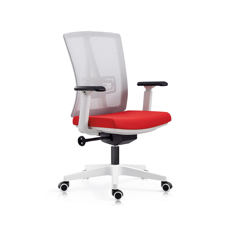 企诺 办公职员椅网椅升降转椅 BGY-66  灰红色  