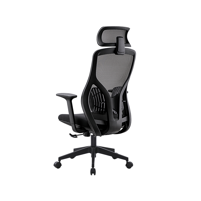 企诺 办公网椅升降转椅尼龙脚进口网布 BGY-81  黑色  