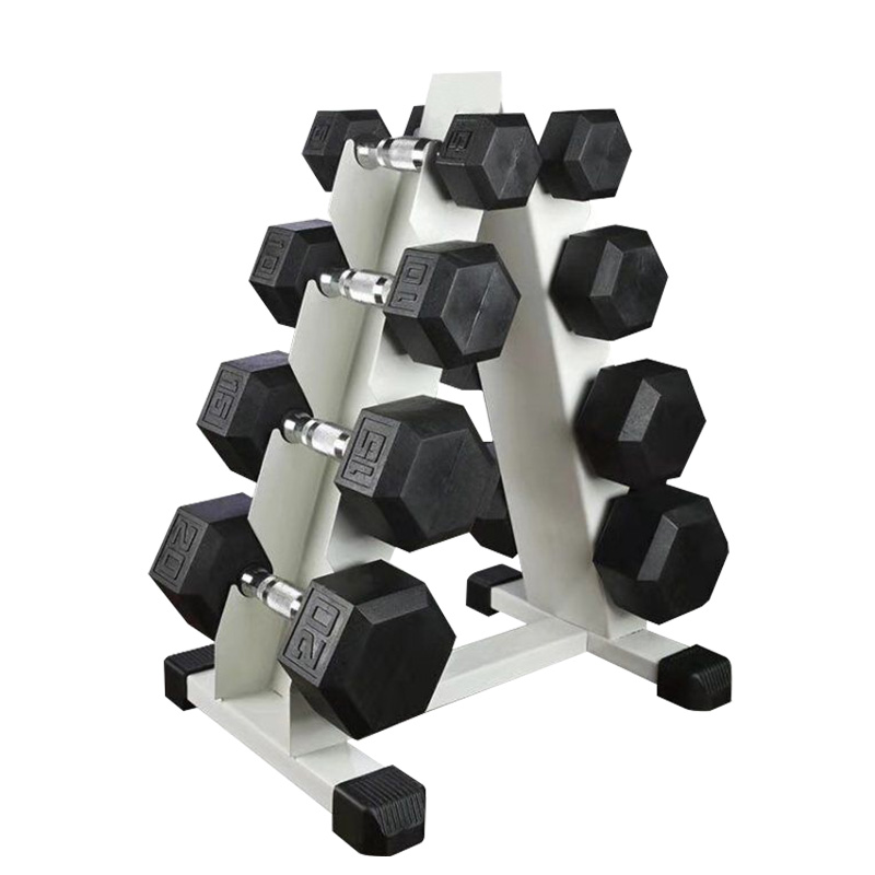 捷瑞特哑铃组套装 含架子 六角哑铃组 哑铃组四组J-YLLJT4 台 黑色