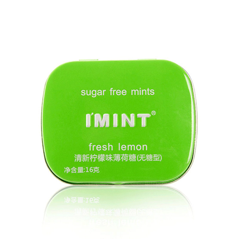 I'MINT清新柠檬味无糖薄荷糖16g*3盒  绿色  