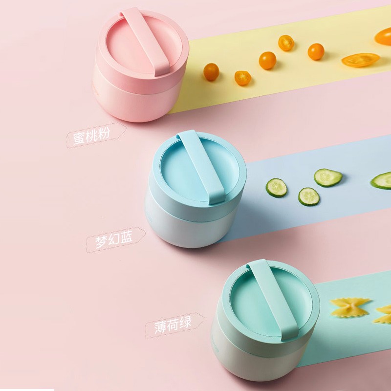 苏泊尔（SUPOR） 保温饭盒316L不锈钢便当盒 800ML  薄荷绿  