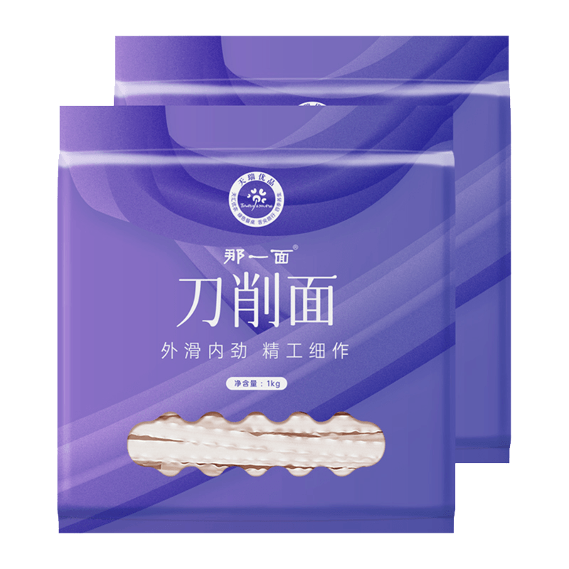 天瑞优品（TIANRUY&YOUPIN）刀削面1000克*2袋TR-080（单位：包） 白色 拿铁色  拿铁色  