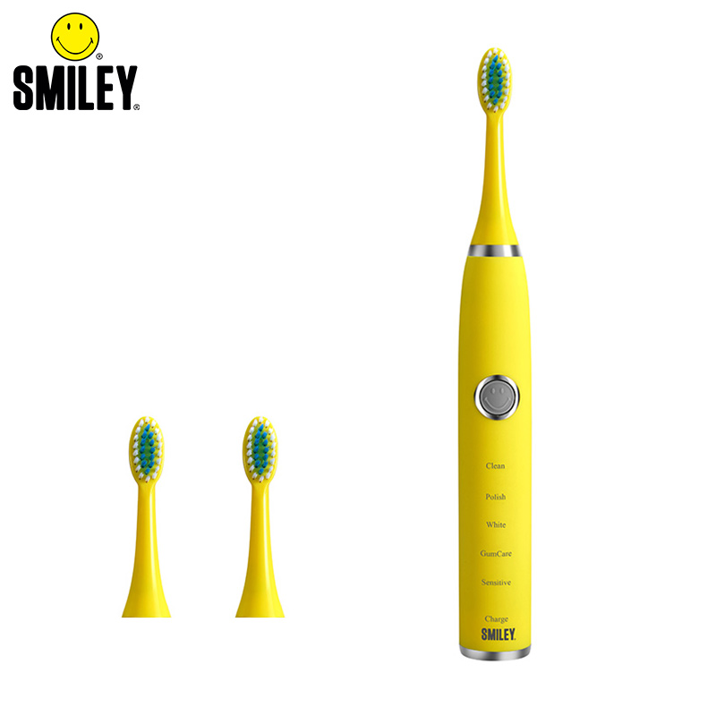 SMILEY微笑 超声波电动牙刷 S2（单位：套）白色 /黄色  黄色  