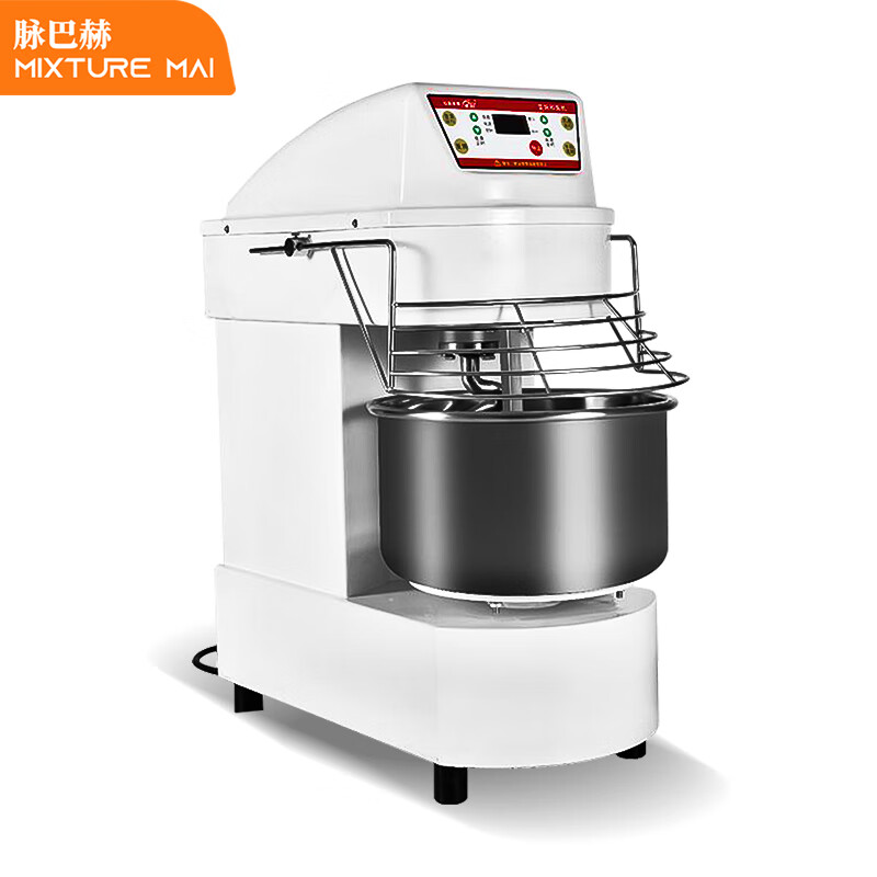 脉巴赫 商用和面机  大容量打蛋机商用变频双速多功能和面机面粉搅拌机 40L MBH-JDMJK-B  白色  