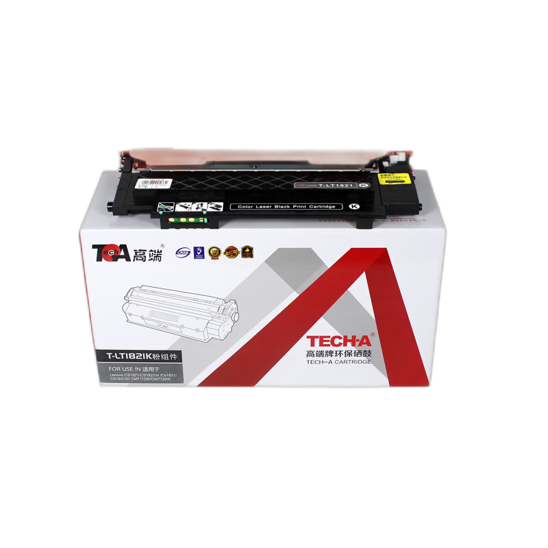 高端TECH-A T-LT1821K粉组件专业版黑色适用Lenovo CS1821/CS1821W/CS1831/CS1831W/CM7110W/CM7120W  黑色  