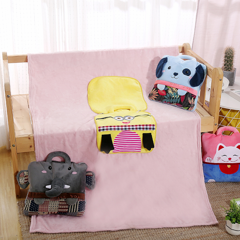 啄木鸟 PLOVER 家纺 抱枕 抱枕毯 ZMN-BZT-01  自然色  灰色