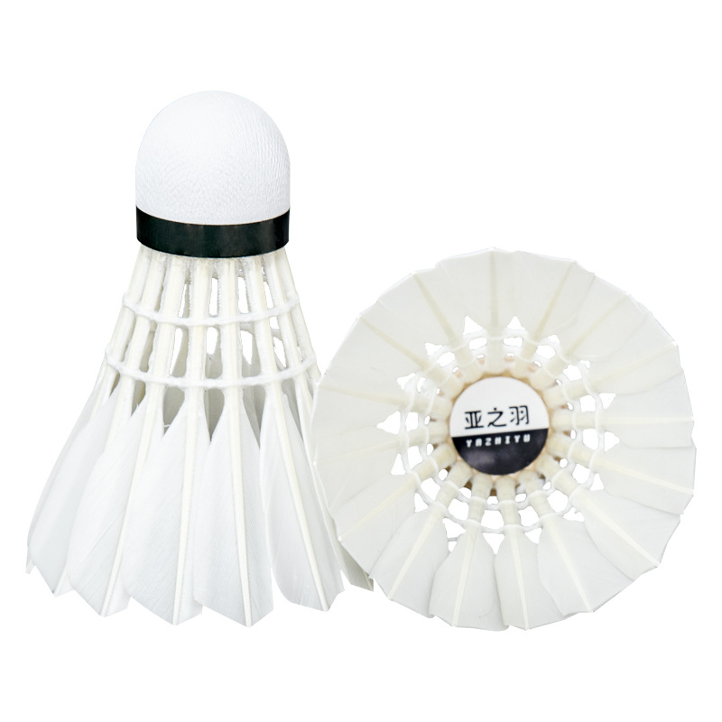 亚之羽羽毛球多规格6只装稳定耐打专业比赛训练鸭毛球fgd85（单位：桶） 白色