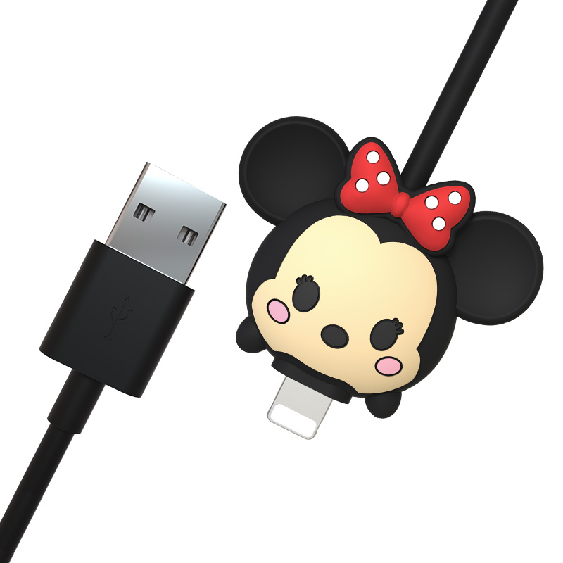 DISNEY迪士尼松松系列数据线 黑色米妮苹果