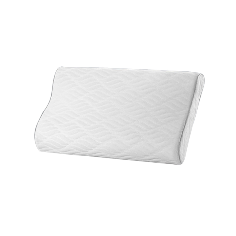 水星家纺 泰国乳胶枕进口天然乳胶曲线乳胶枕头橡胶透气枕芯成人颈椎枕 百思 60&times;40&times;8/10cm 白色 白色