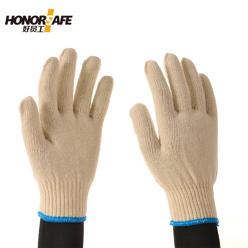 好员工 H10-BC600 10针本白600g棉纱劳保手套 12副/打  120双起订 白色