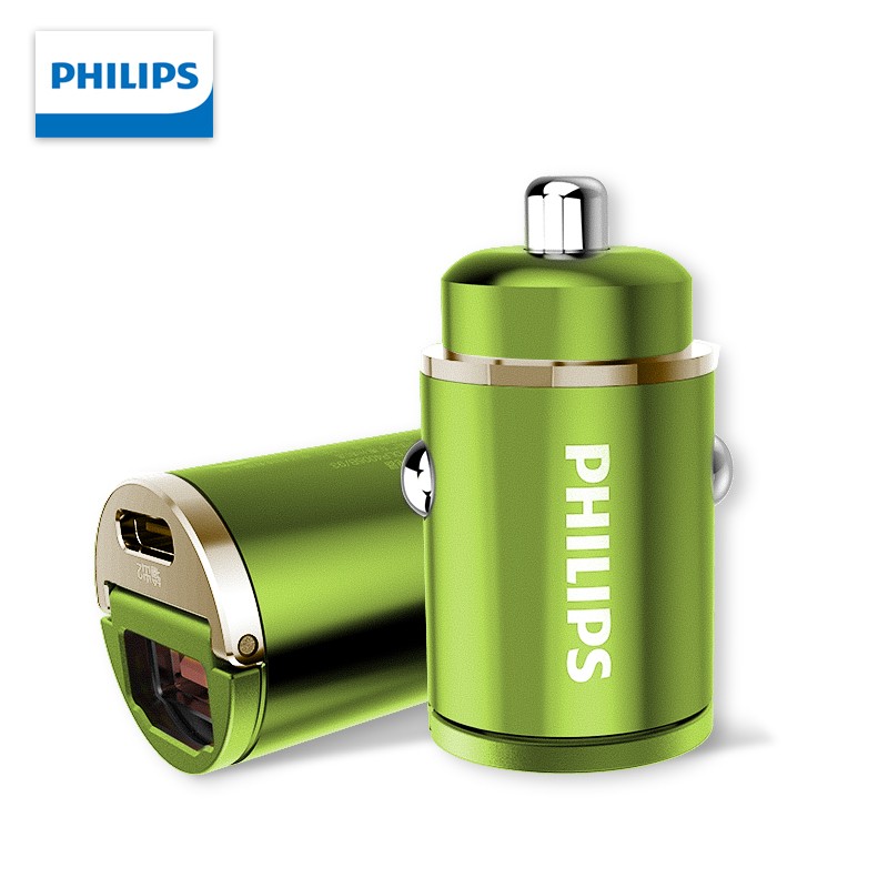 飞利浦车载充电器DLP4006B/93  绿色  