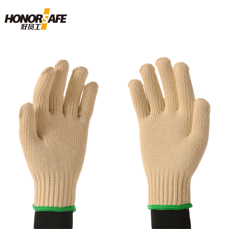 好员工 H7-C750 七针全棉750g劳保手套 均码 12副/打 黄色
