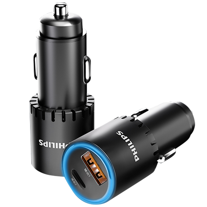 飞利浦车载充电器DLP4109B/93黑色  黑色  