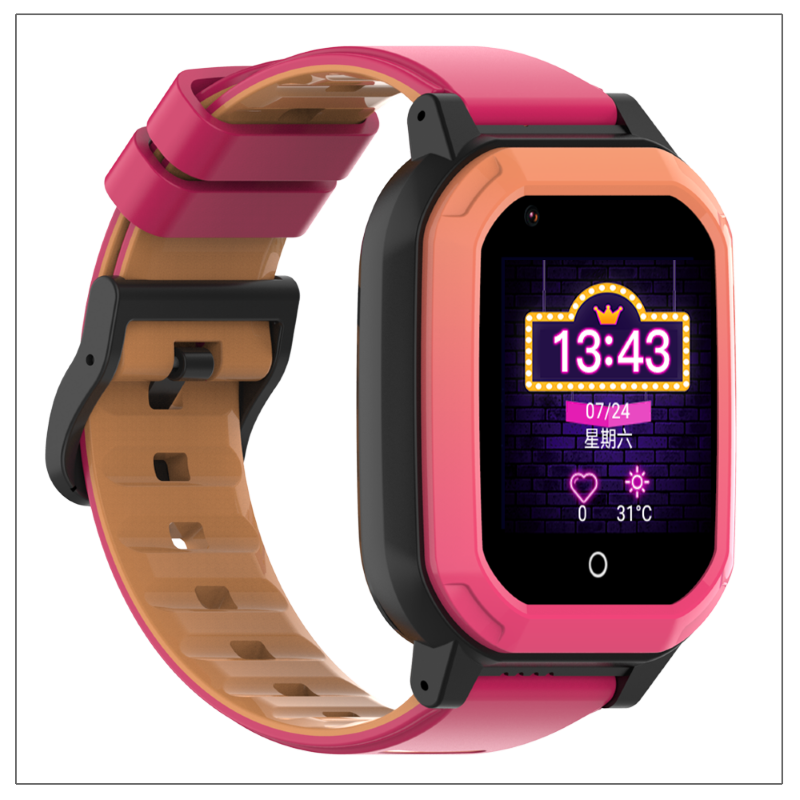 智惠心4G全网通儿童智能电话手表DF65  粉色  