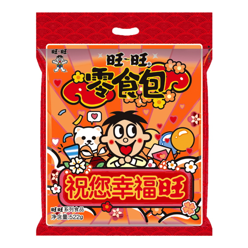 旺旺零食包522G（单位：包）  红色  522g