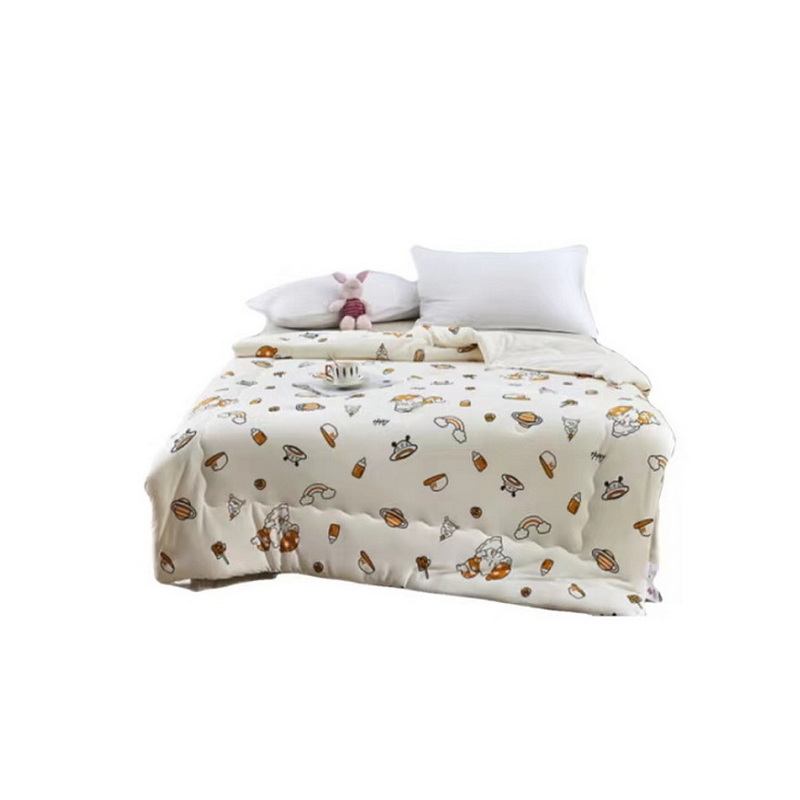 洁丽雅（grace） 么么哒萌趣 CP1011-1 大豆纤维儿童被 150*200cm 单位：床 米色 白色