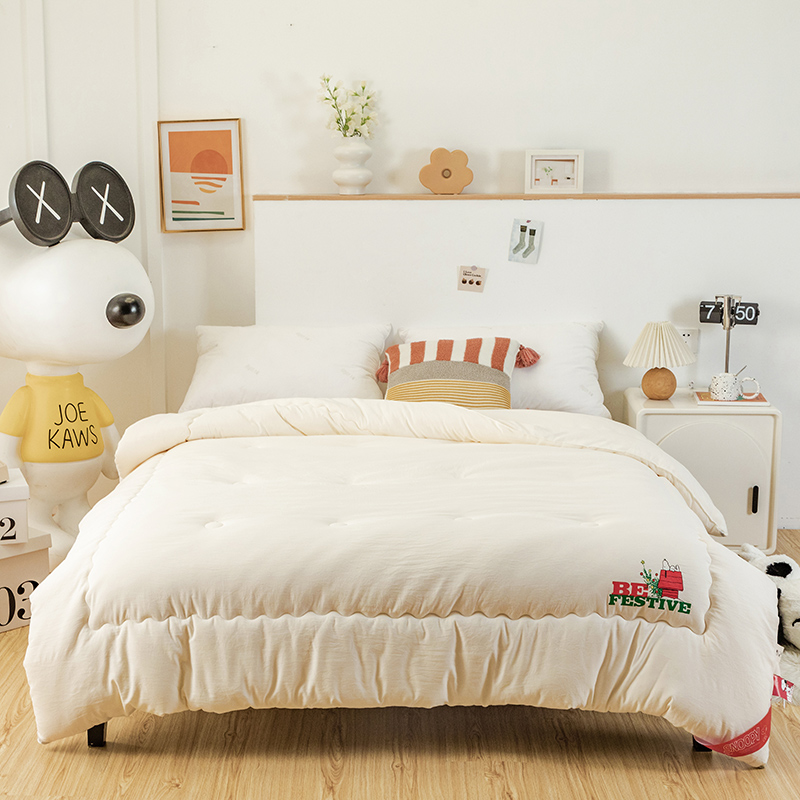 史努比SNOOPY 原棉大豆冬被SNB07-6  白色  