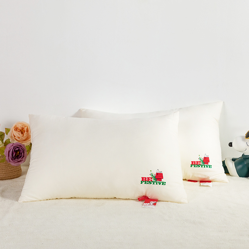 史努比SNOOPY原棉对枕SNB02-8  白色  